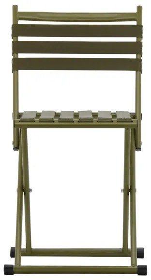 Összecsukható kempingszék háttámlával zöld