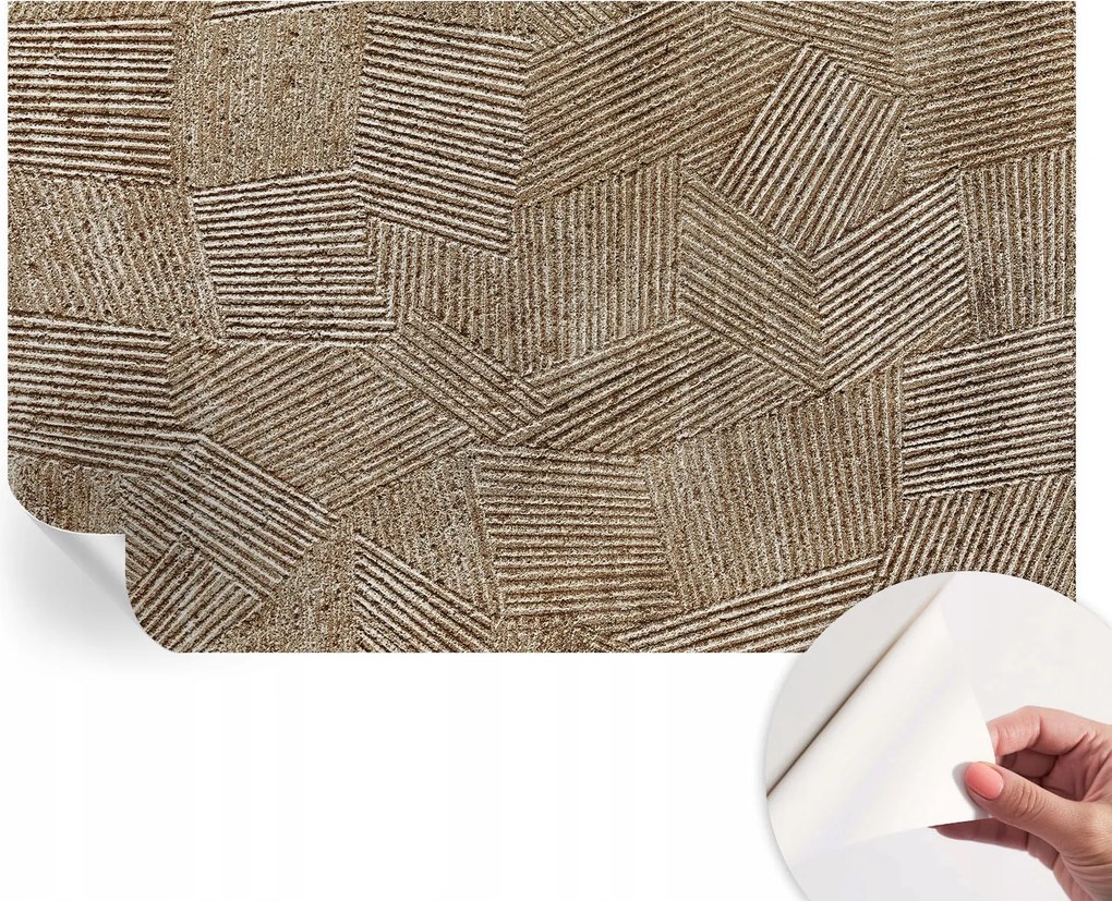 Matt öntapadós fotótapéta Falra Strukturált vonalak 416x254 cm