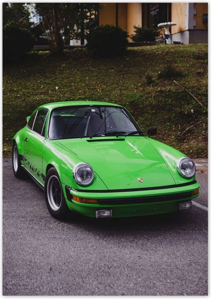 Poszterek 70x100 Zöld Prosche SportCar