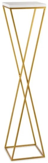 LOFT virágtartó állvány 100x24 cm arany/fehér