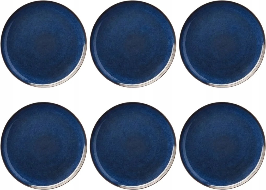 Asa Selection étkészlet agyagtányér sötétkék 6 db-os szett