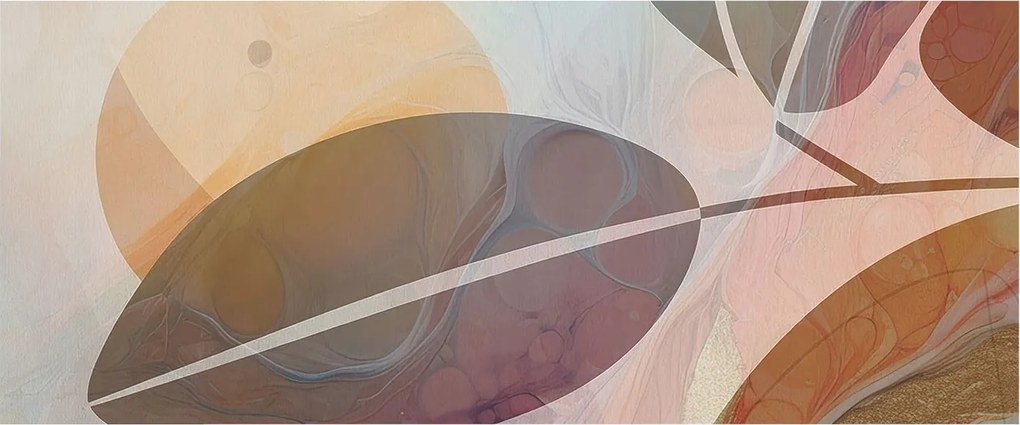 Design fotótapéta Flizelin falra Harmonikus levelek 250x104 Ragasztó