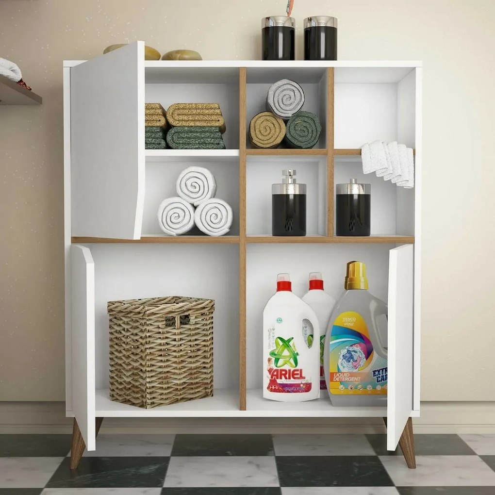 Pulse White and Walnut szekrény