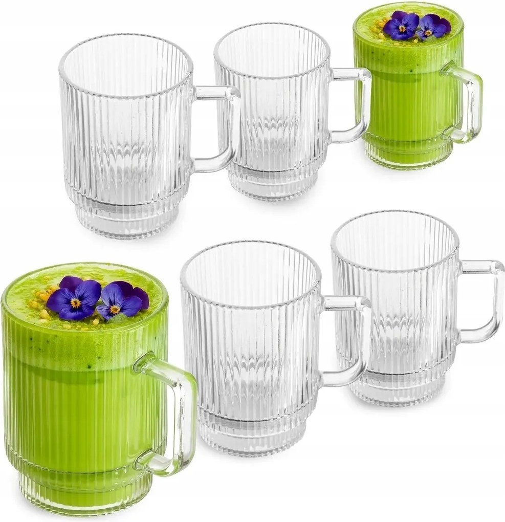 Kávés És Teás Poharak 300 Ml-es Bögrék 6 Db-os Szett