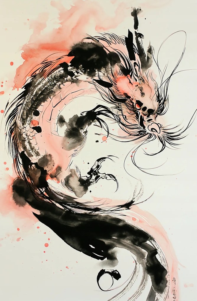 Poszter 53x81cm Sárkány Furia