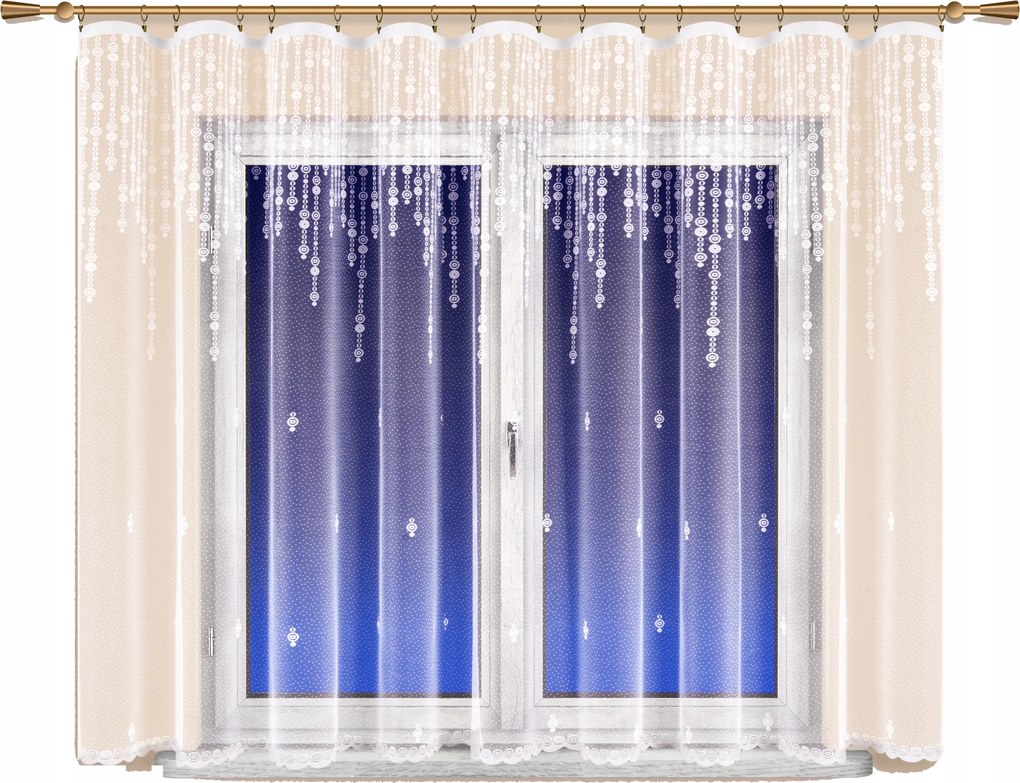 Mg Függöny jacquard 4326 Fehér 200x160 kész Bt