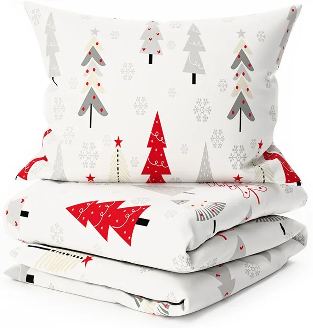 Mikroszálas ágyneműhuzat JINGLE fehér Ágyneműhuzat mérete: 80 x 80 cm | 135 x 200 cm