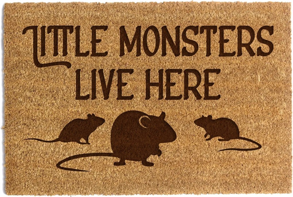 Lábtörlő Ajtó Alá Little Monster Live Here 60x90cm
