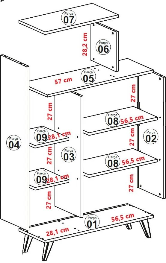 Form - fehér polc