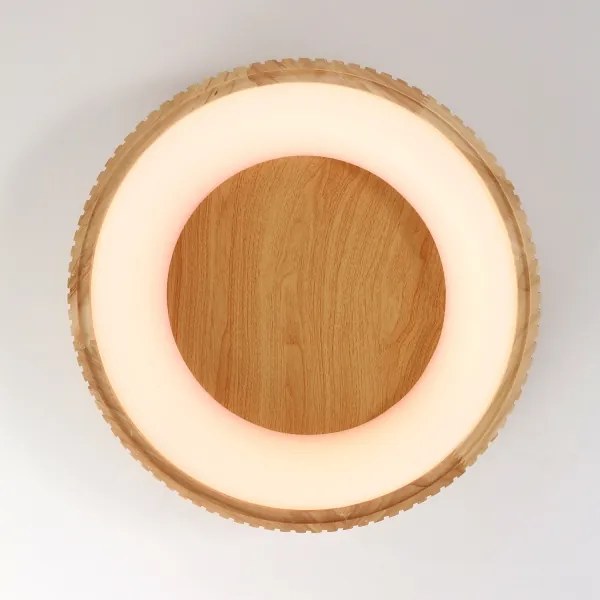 Brilagi - FALCON WOOD MODERN LED mennyezeti lámpatest, 30 W, 230 V, Ø 45 cm, fa