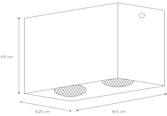 Lucide 09101/02/31 - Spotlámpa BODI 2xGU10/50W/230V