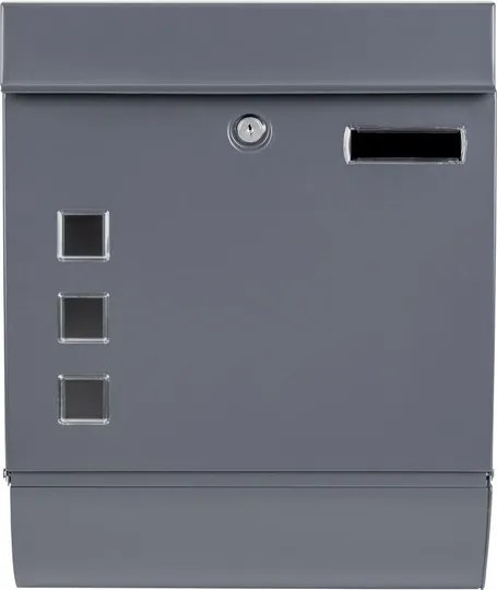 Euro postaláda, bedobó, újságtartóval Livarno Home szürke