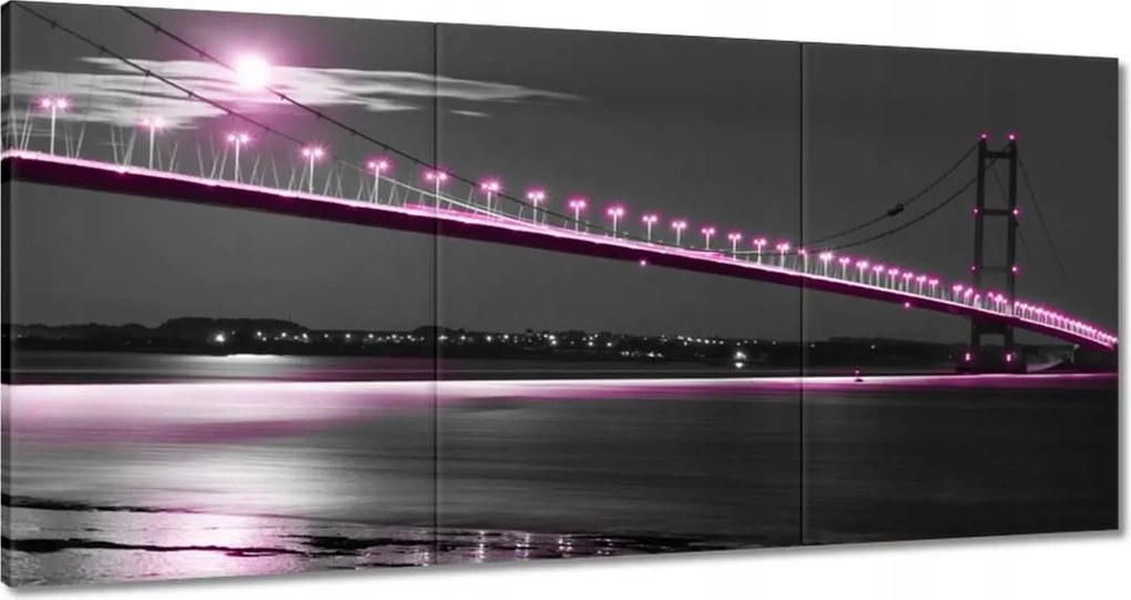 Festmények 180x90 Lila világítás