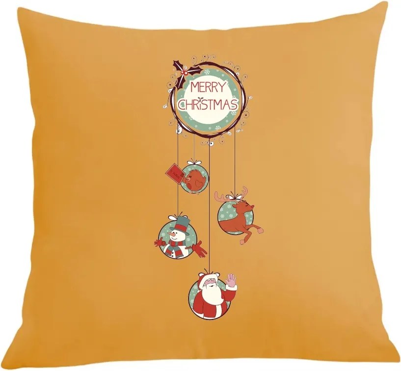 Párna párnahuzat Karácsonyi Álomfogó Mikulás Rénszarvas