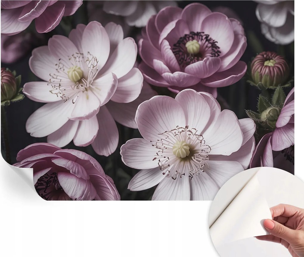 Fotótapéta Öntapadós Fali Falikép Virágos elegancia 152x104 cm