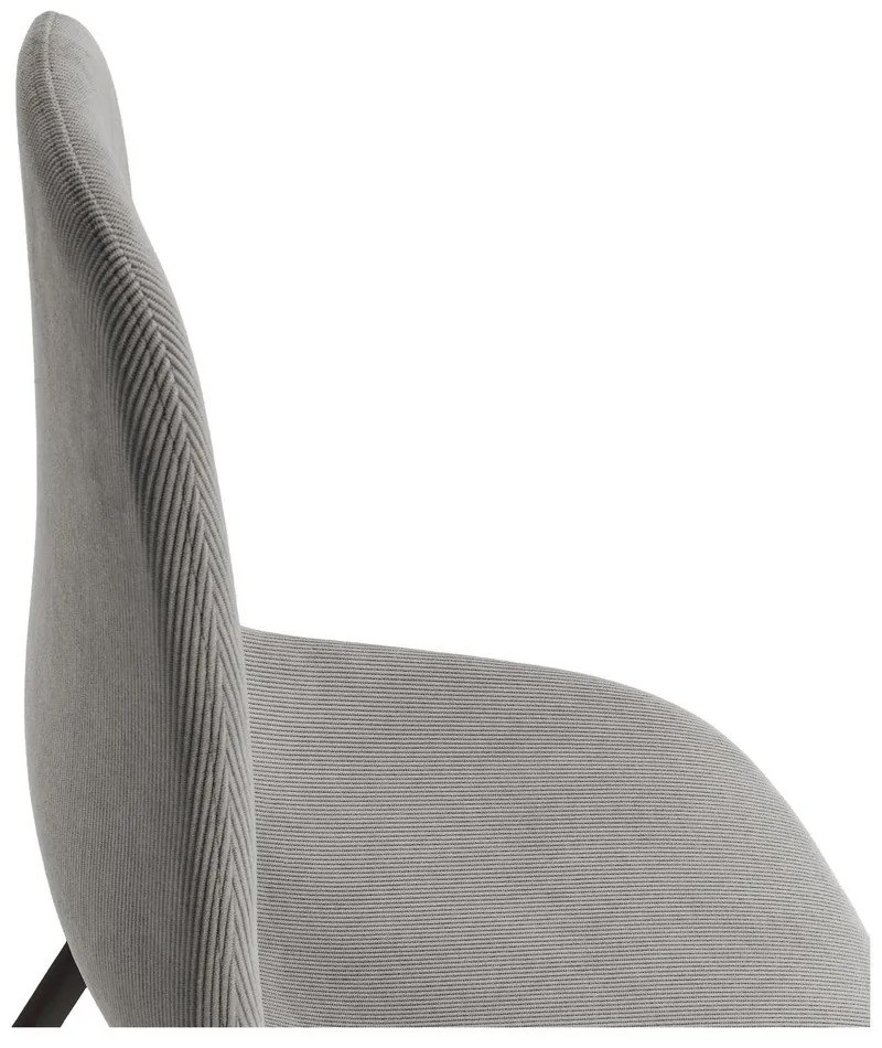 Világosszürke kárpitozott étkezőszék szett 4 db-os Minka – Marckeric