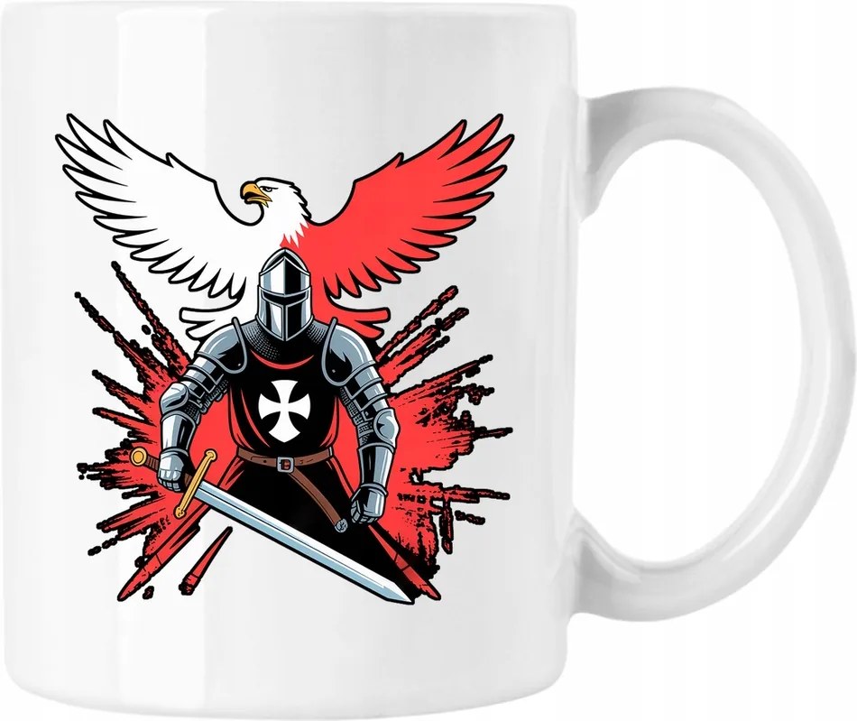 Bögre lengyel hazafias sas hazafi fehér 330ml