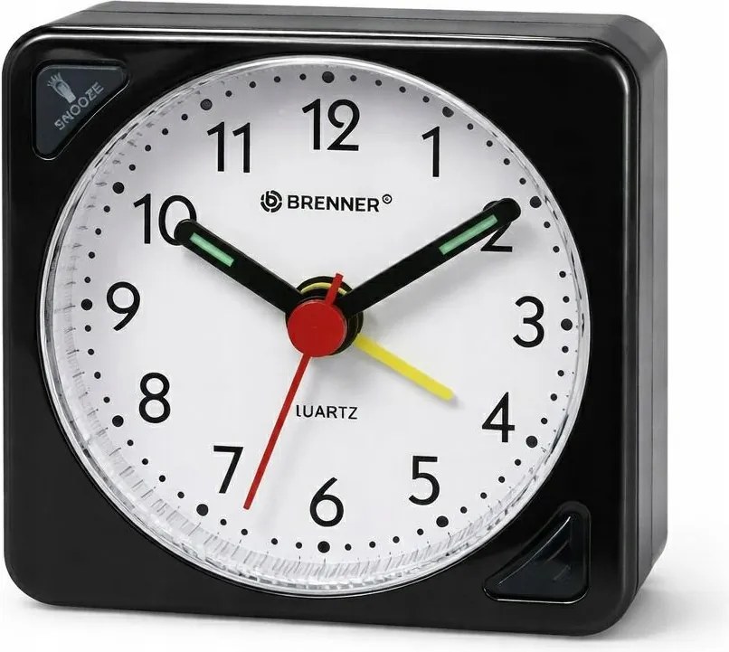 Kvarc Ébresztőóra Brenner Re 03 Fekete Kocka Hálózsák Snooze