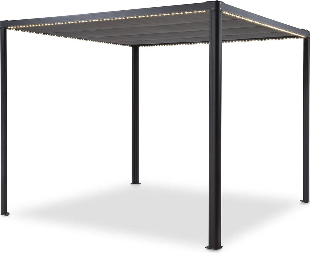 Blumfeldt Pantheon RemoteShade Ambient, pavilon, motorizált tető, LED lámpa