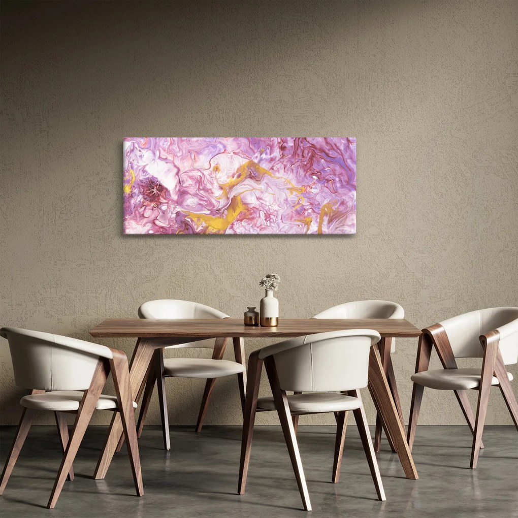 Kép - Rózsaszín absztrakció (120x50 cm)
