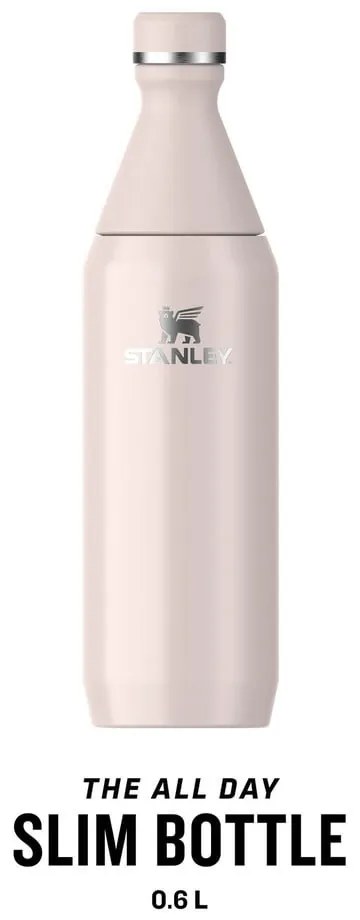 Világos rózsaszín rozsdamentes acél ivópalack 600 ml All Day Slim – Stanley