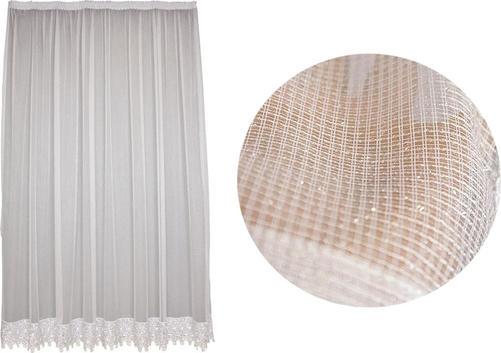 Gipszkarton Függöny Ezüst Háló 500x250 cm