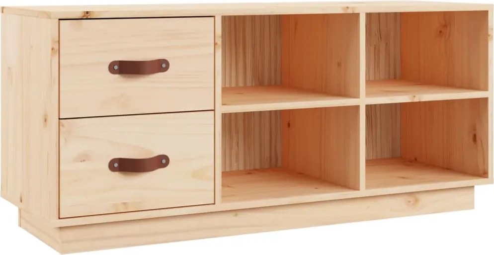 vidaXL tömör fenyőfa cipőtároló pad 100 x 34 x 45 cm