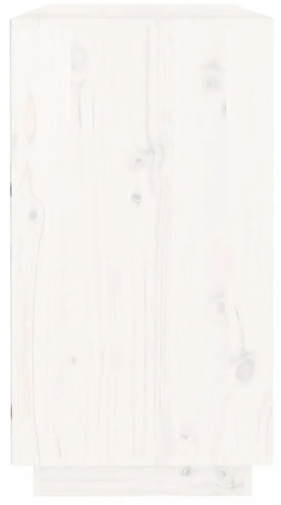 fehér tömör fenyőfa tálalószekrény 100 x 40 x 75 cm