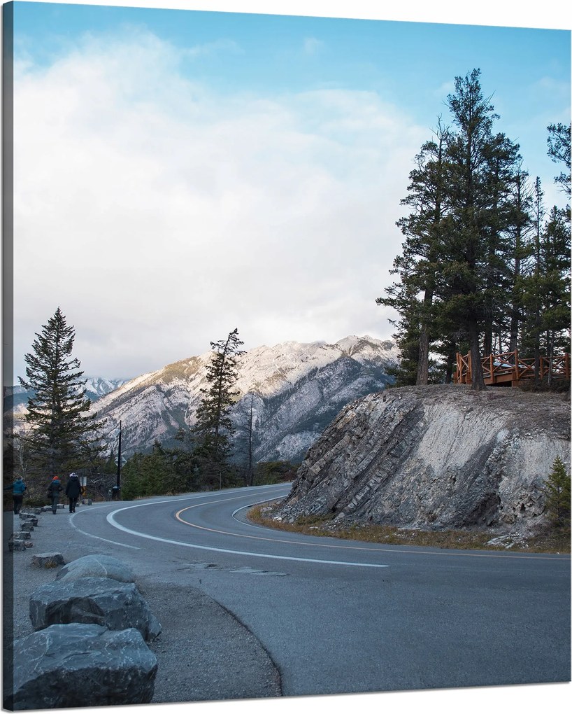 Vászonkép Természet Görbe hegyi út 80x100