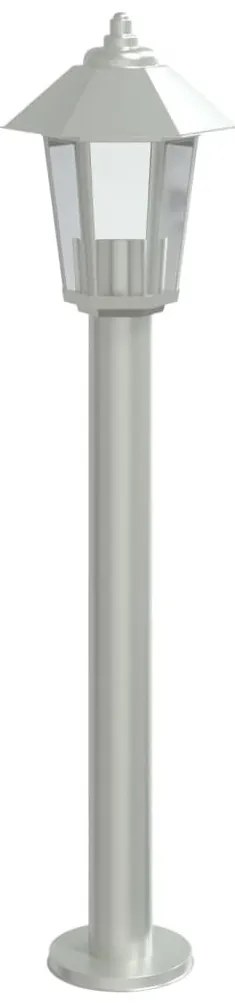 ezüstszínű rozsdamentes acél kültéri állólámpa 80 cm