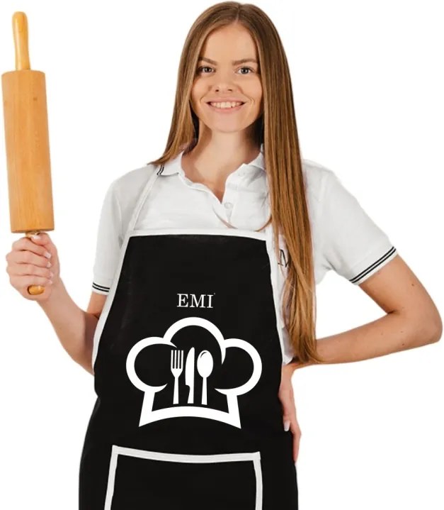 EMI Chef konyhai kötény, Fekete