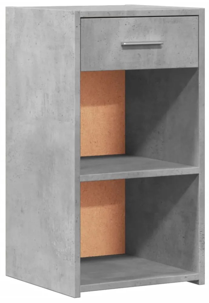2 db betonszürke szerelt fa éjjeliszekrény 35 x 34 x 65 cm