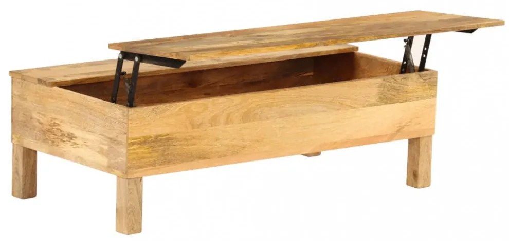 tömör mangófa dohányzóasztal 110 x 55 x 35 cm