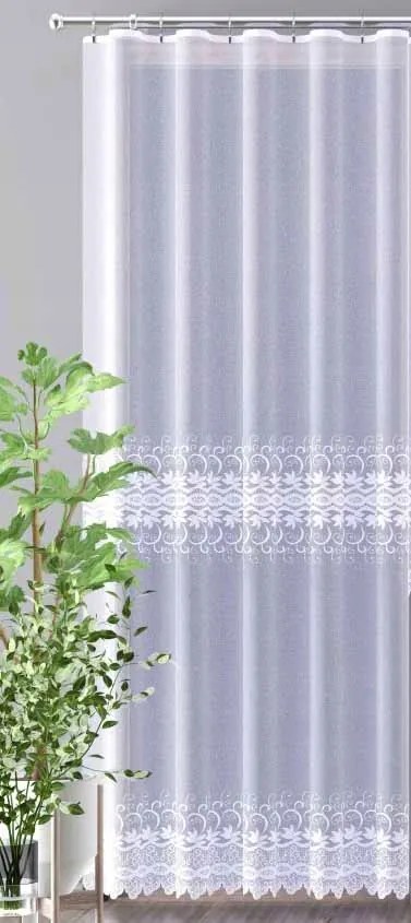 Mg Függöny jacquard 618/473 Fehér 250cm Minőség 0,5m