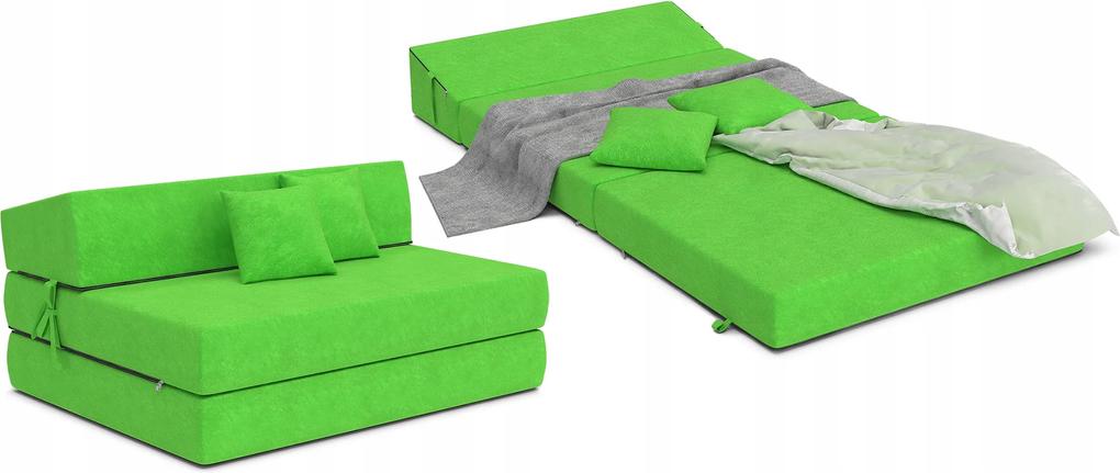 Matracesen Összehajtható fotelágy 200x120 Zöld