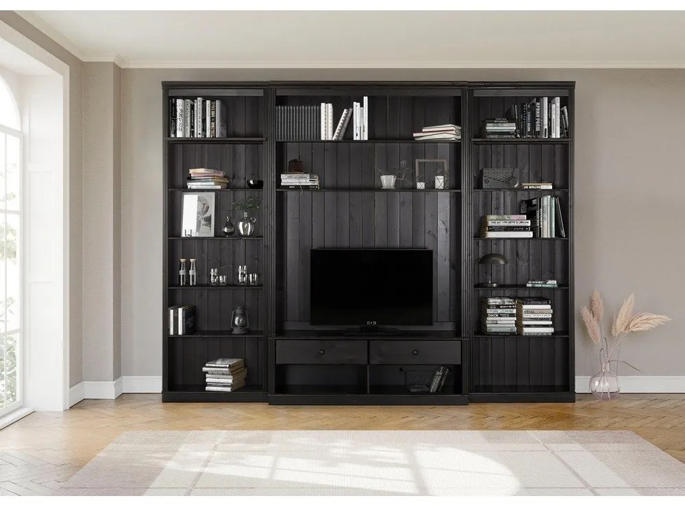 Barna borovi fenyő nappali bútor szett 288x223 cm Anita – Støraa