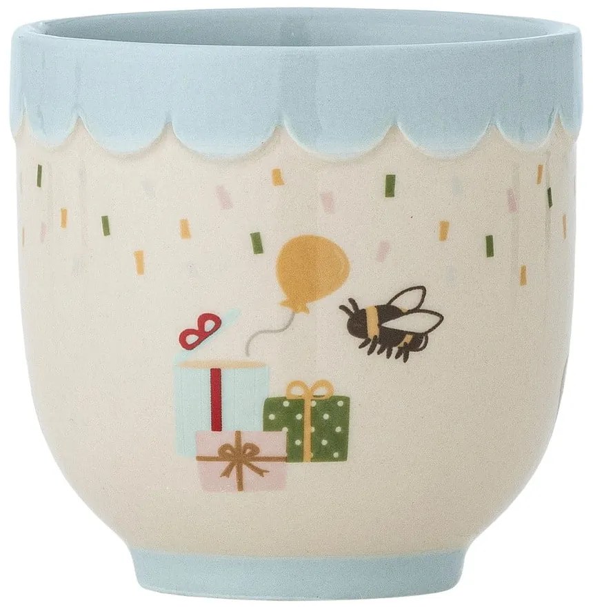 Kék-krémszínű kőedény gyerek bögre 150 ml Celebrate – Bloomingville Mini