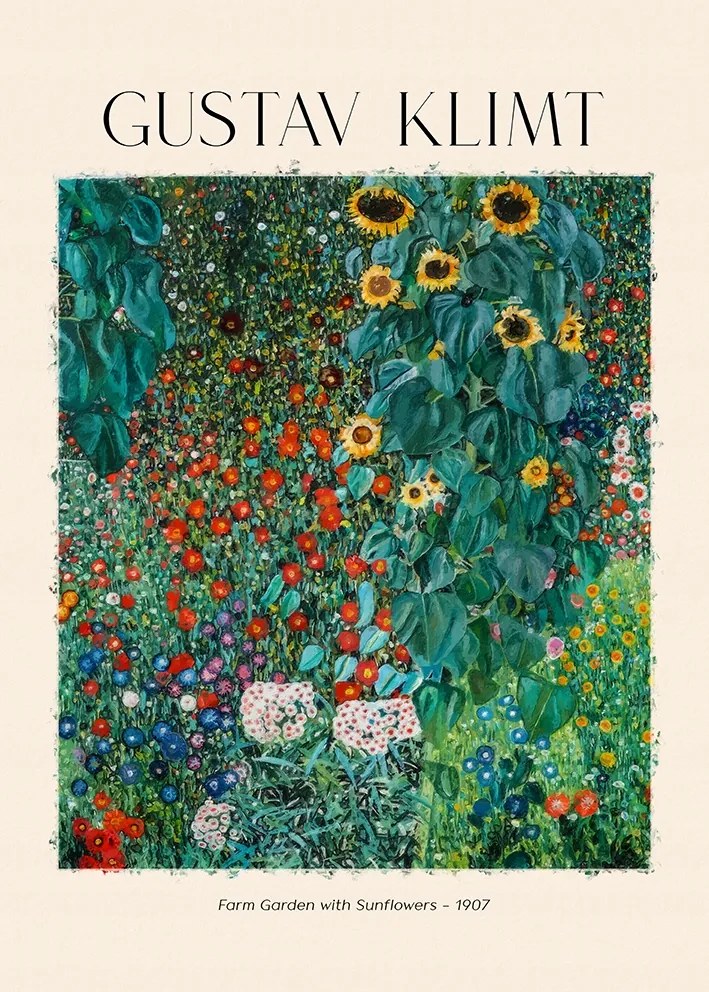 Gustav Klimt Napraforgó poszter 21x30 cm #306