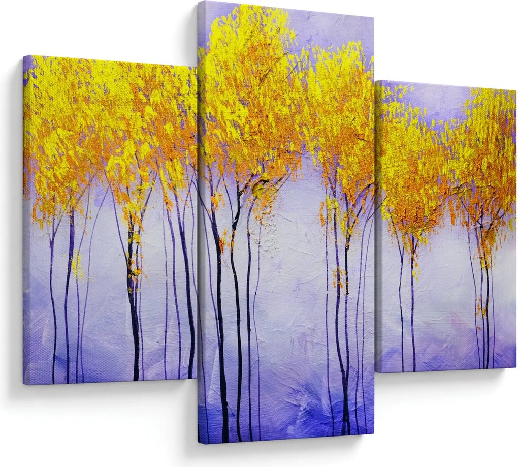 Sárga fák képe (90x60 cm)