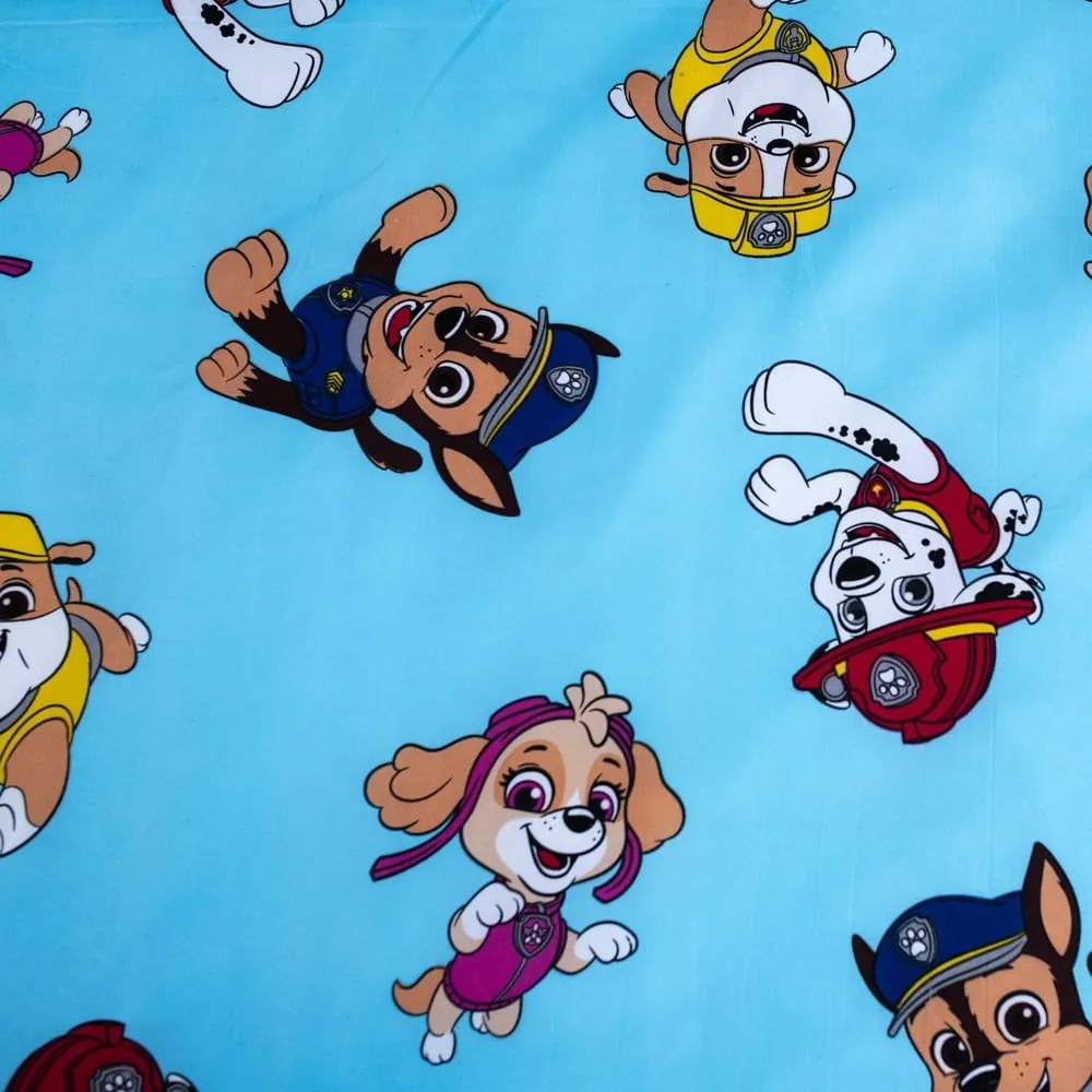 Egyszemélyes mikroszálas gyerek ágyneműhuzat 140x200 cm Paw Patrol – Jerry Fabrics