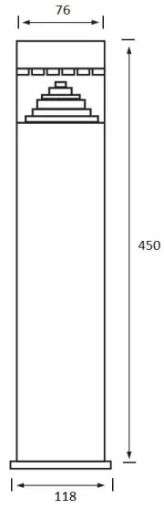 LED Kültéri lámpa SALIX 1xLED/6W/230V IP44