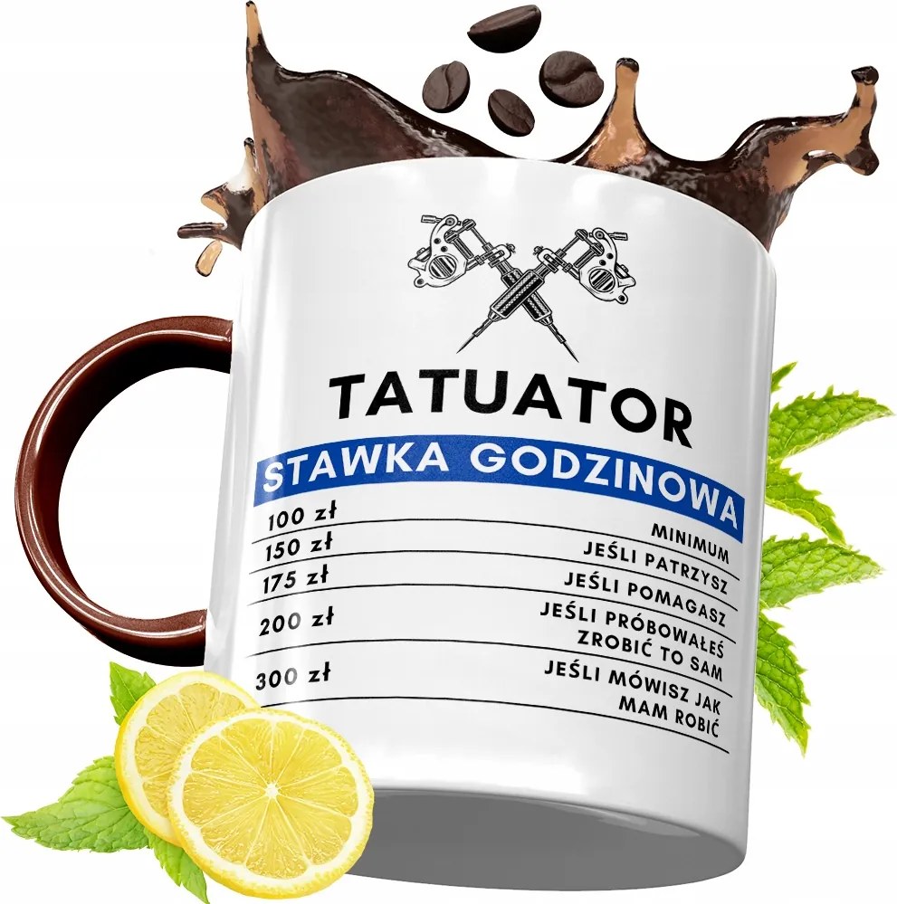 Bordó Bögre Tetováló Születésnapra Ajándék fényképes nyomtatással