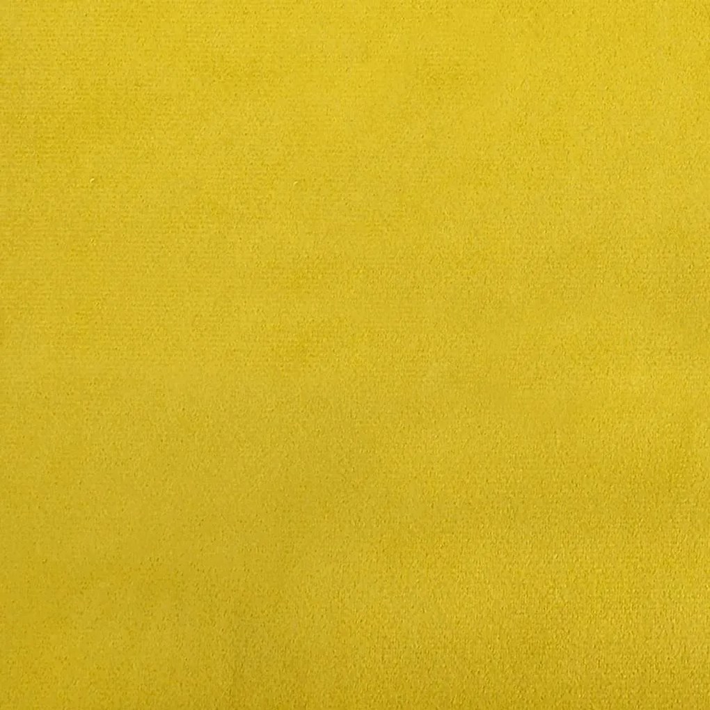 sárga bársony loveseat kanapé 120 cm