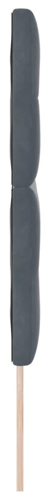 LED Fejtámla Sötétszürke 72 cm Bársony