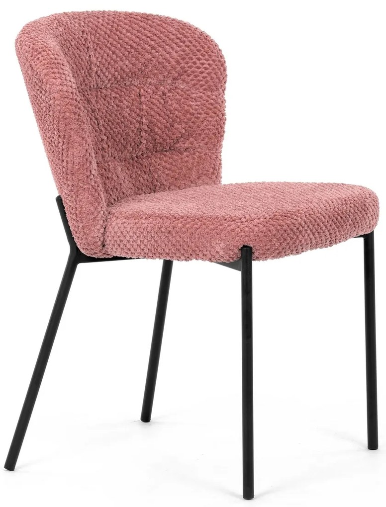 Étkezőszék garnitúra Bouclé CT-W1077 PINK2, 4 db