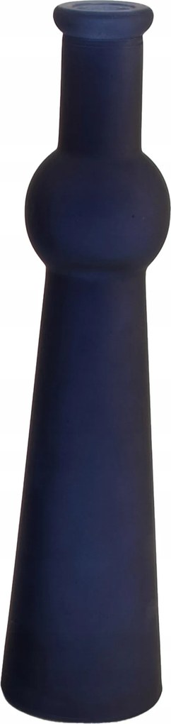 Üveg Váza Virágokhoz Sötétkék 5,5x23cm