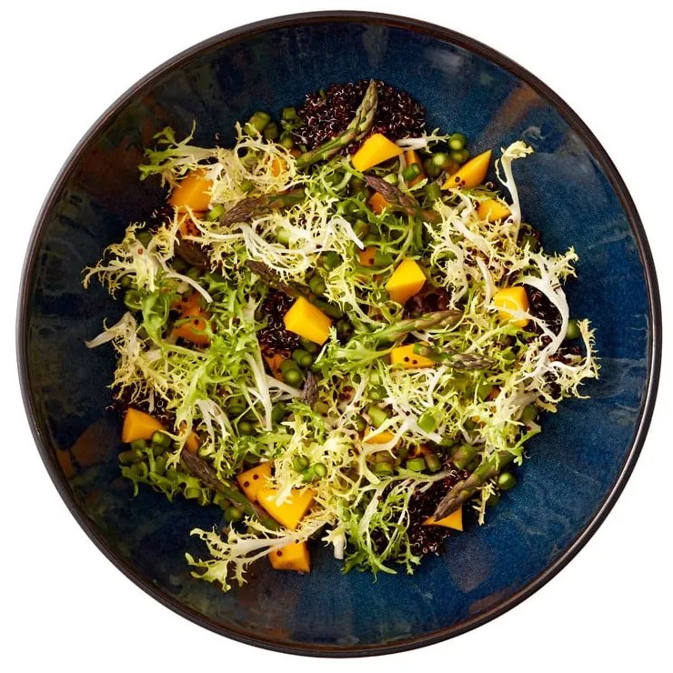 Fekete-kék kőedény tál ø 30 cm Gastro Dark Blue/Black – Bitz