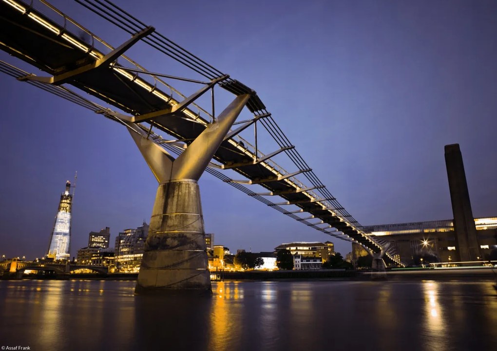 Poszter 29,7x21cm Millenniumi híd és Tate modern, Assaf Frank