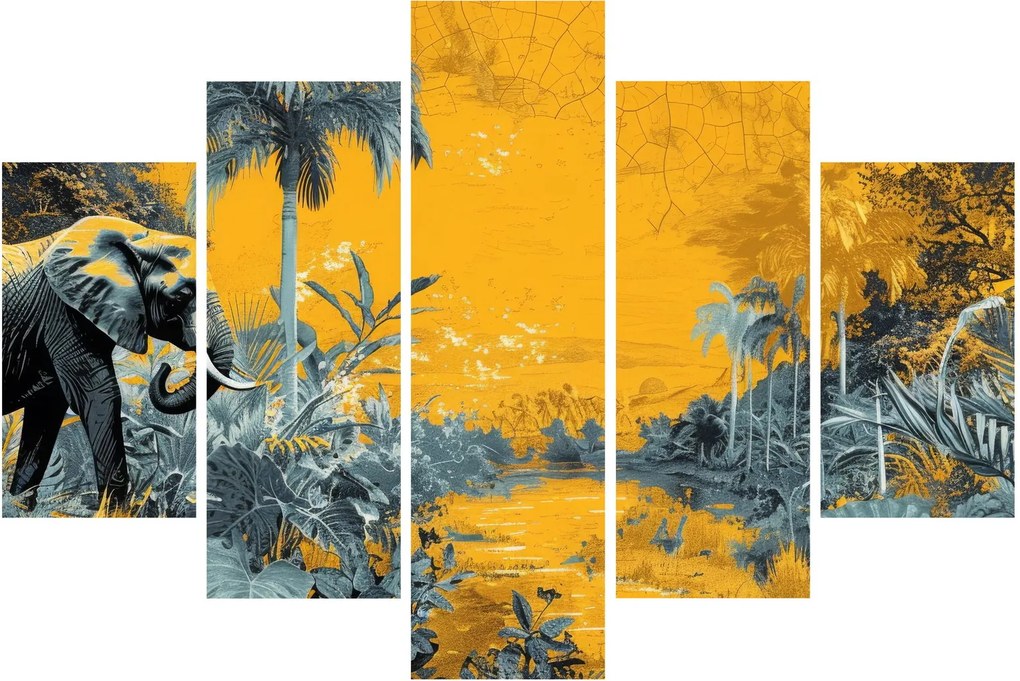 Kép - Elefánt a természetben (150x105 cm)