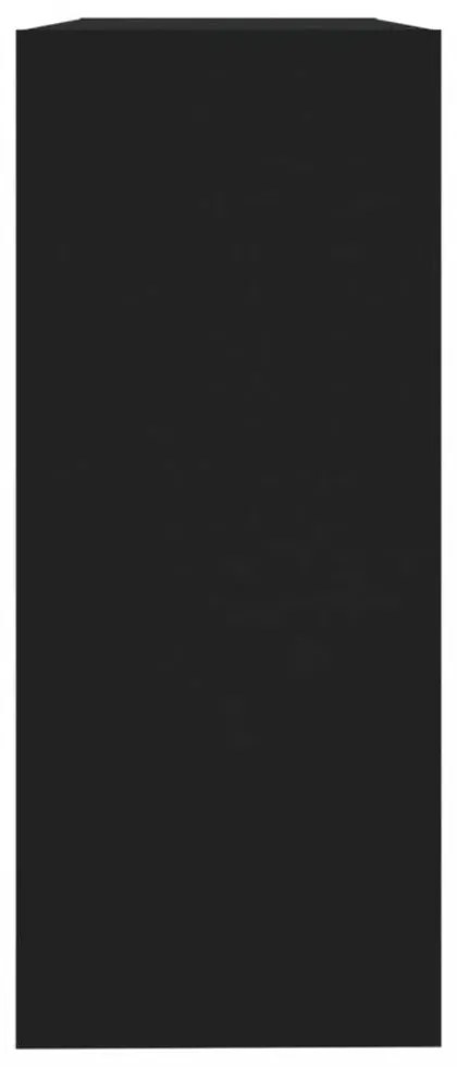 Fekete térelválasztó könyvszekrény 100 x 30 x 72 cm